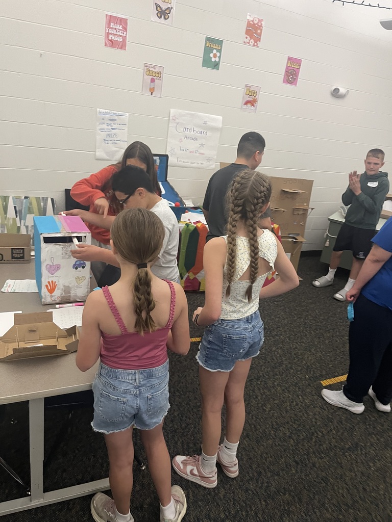 Mrs. Henderson's TAG students created arcade games and had Ms. Wells' special education class test them out! How fun!