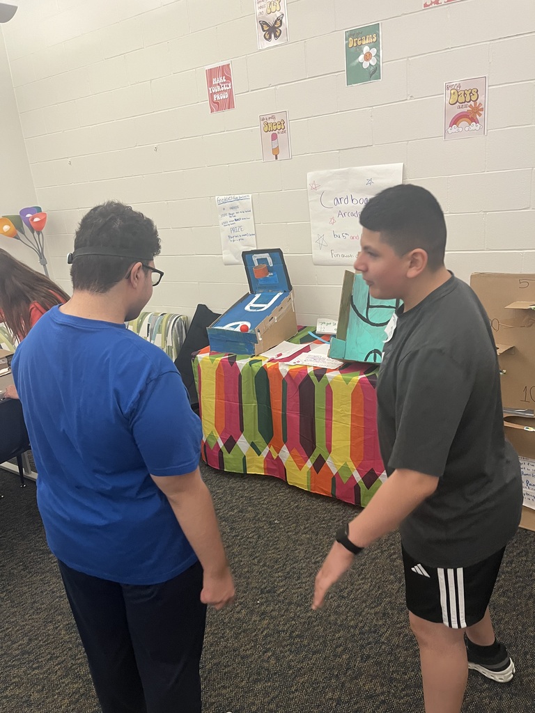 Mrs. Henderson's TAG students created arcade games and had Ms. Wells' special education class test them out! How fun!