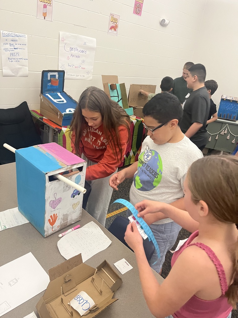 Mrs. Henderson's TAG students created arcade games and had Ms. Wells' special education class test them out! How fun!
