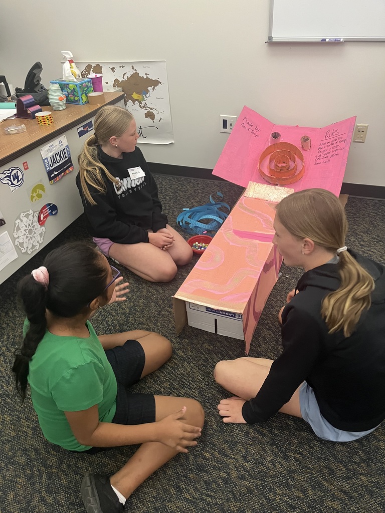 Mrs. Henderson's TAG students created arcade games and had Ms. Wells' special education class test them out! How fun!