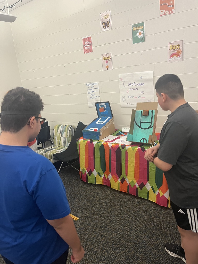 Mrs. Henderson's TAG students created arcade games and had Ms. Wells' special education class test them out! How fun!