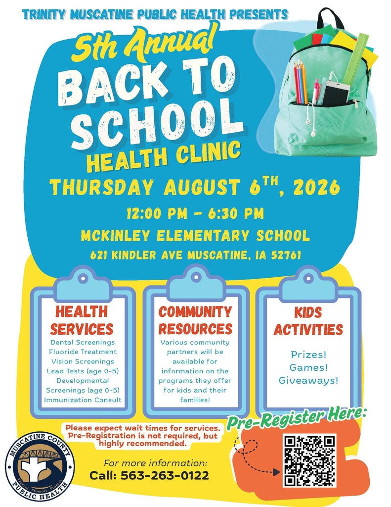 Back to School Health Clinic - August 6th, 2026 - English