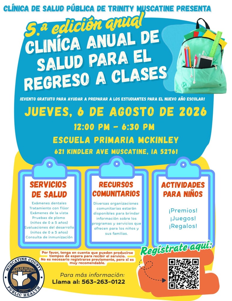 Back to School Health Clinic - August 6th, 2026 - Spanish