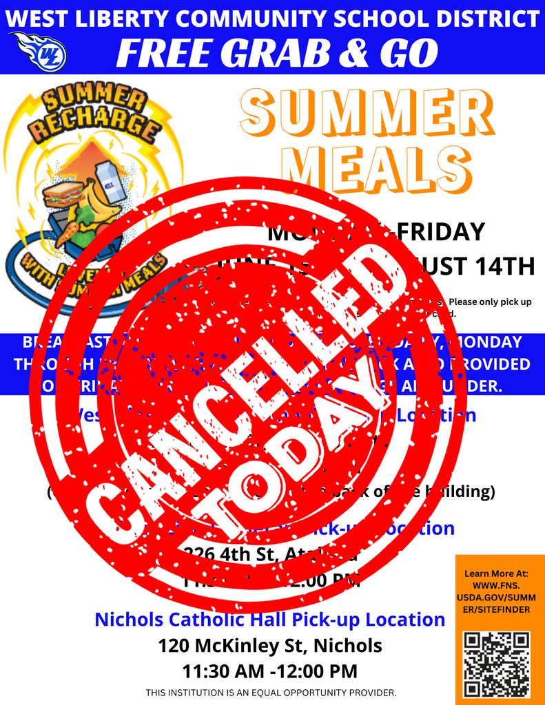 Summer Lunch Cancelled Today August 12th