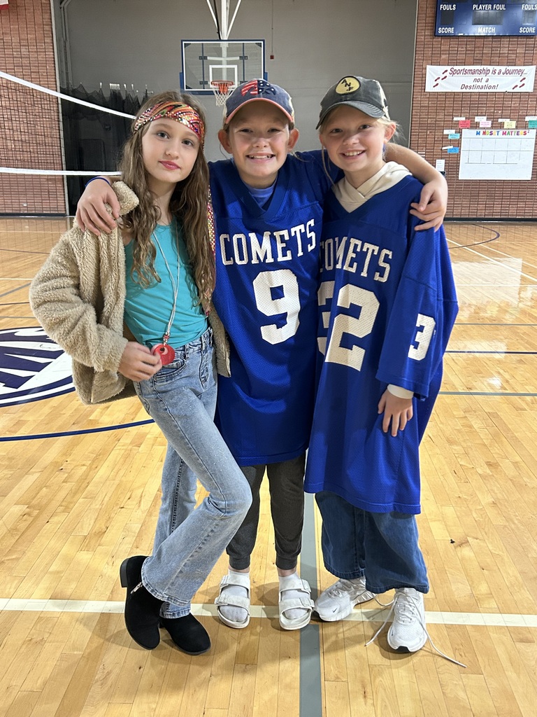 What year is it? The middle school staff and students dressed up for Throwback Thursday!