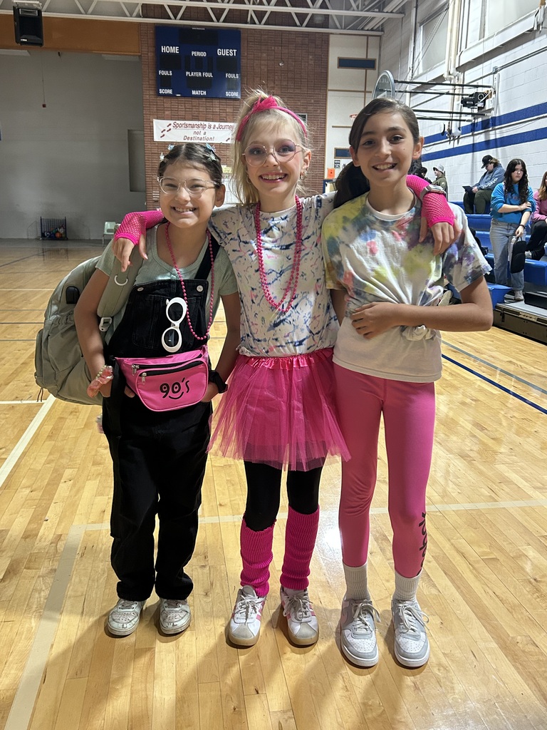 What year is it? The middle school staff and students dressed up for Throwback Thursday!