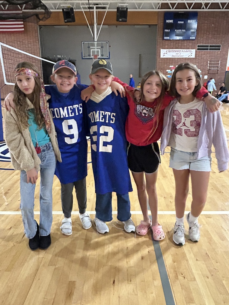 What year is it? The middle school staff and students dressed up for Throwback Thursday!