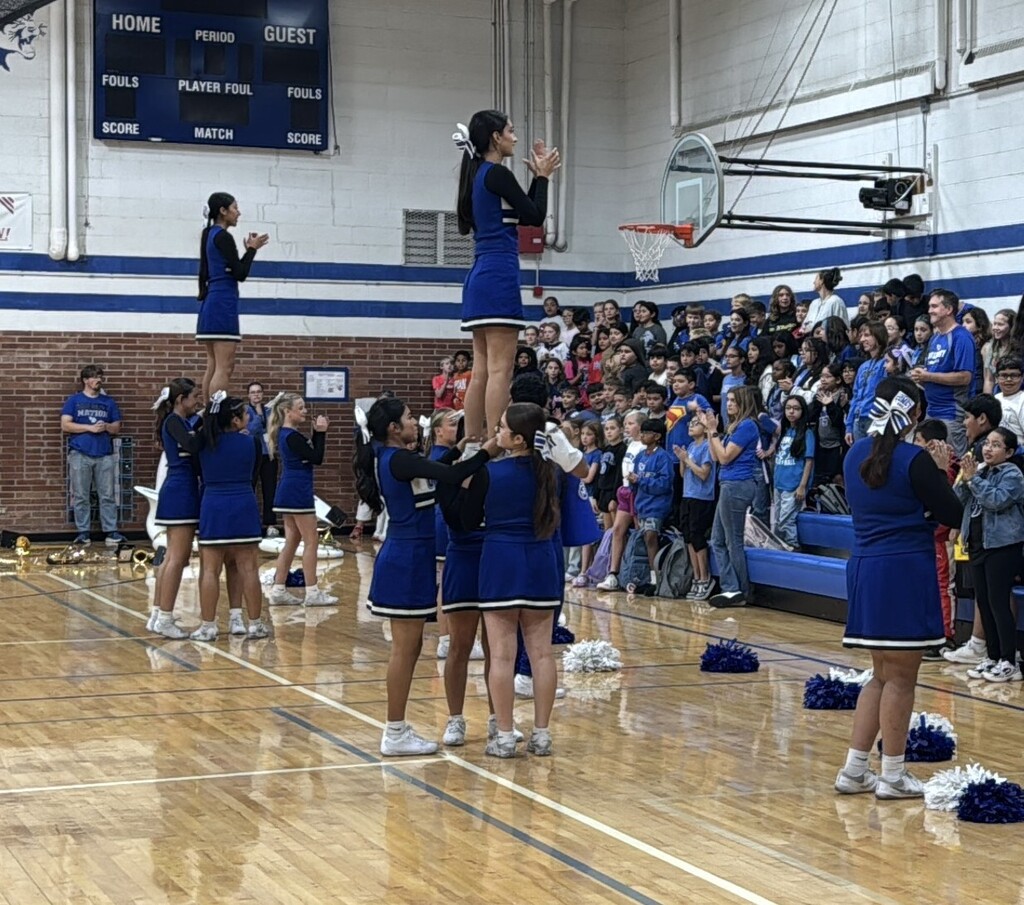 Friday's Homecoming Pep Rally at the middle school was a blast! Thank you to our junior high band and the cheerleaders and dancers for raising our school spirit!