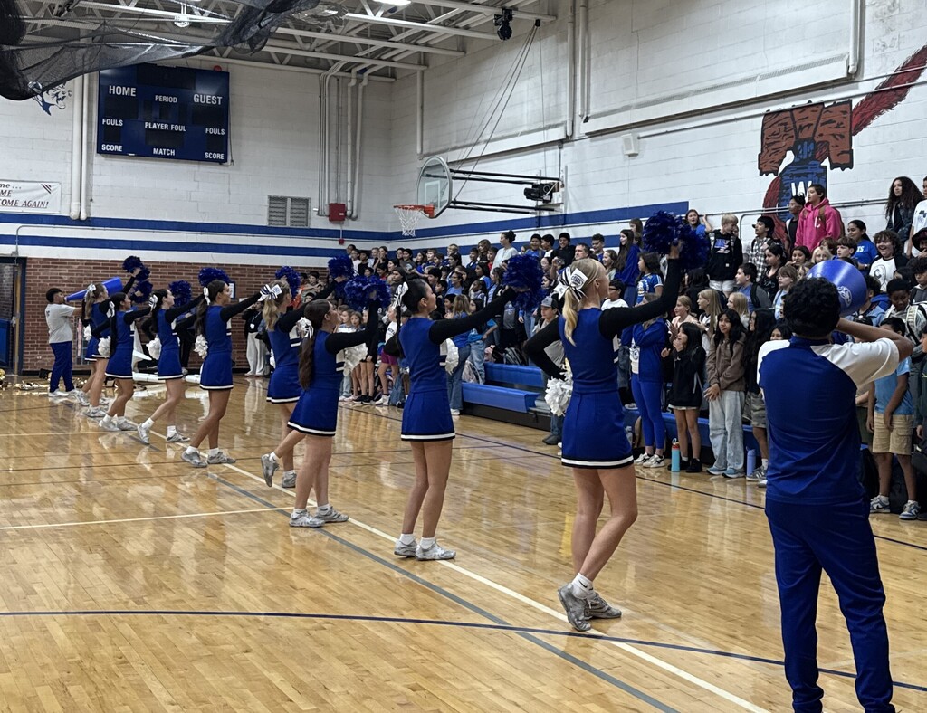 Friday's Homecoming Pep Rally at the middle school was a blast! Thank you to our junior high band and the cheerleaders and dancers for raising our school spirit!