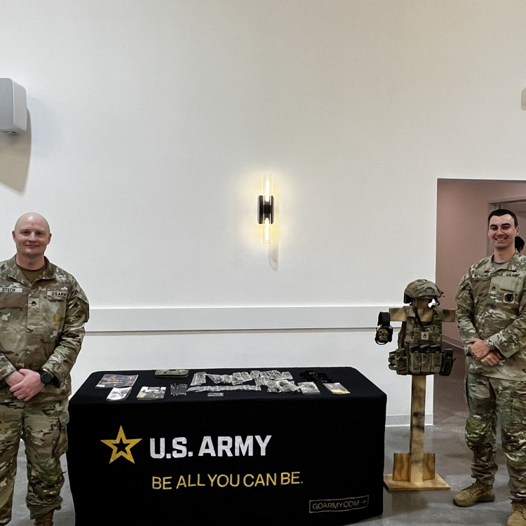 Class of 2027 Senior Day US Army Table