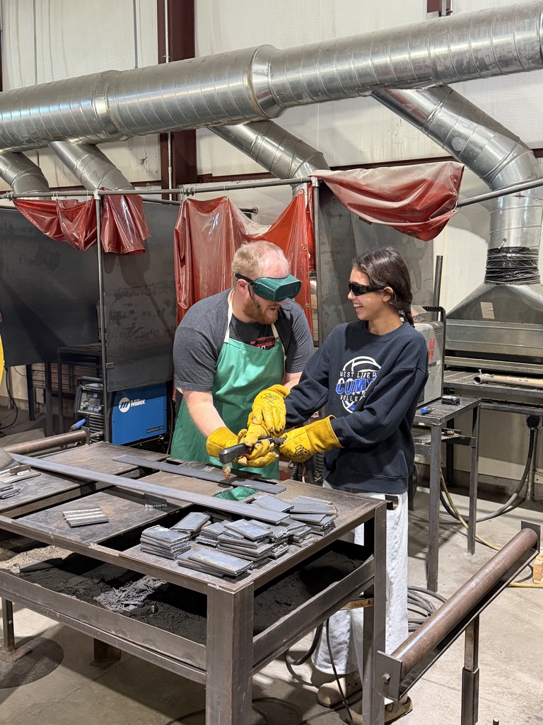 8th grade students in Vocational Ag this quarter got to try their hand at plasma cutting with Mr. Morris!