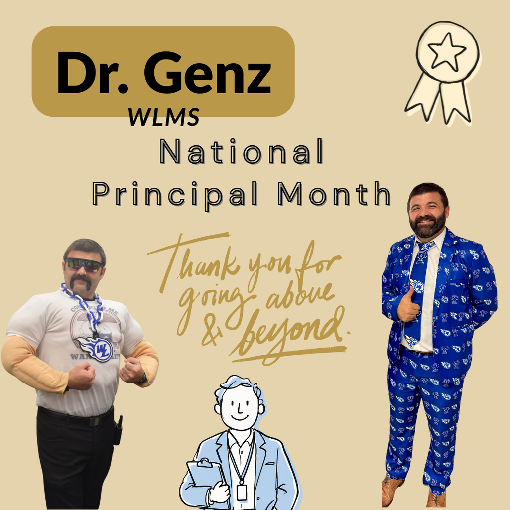 We are so fortunate to have Dr. Genz as our principal at the middle school! Thank you for all of the wonderful things you do!