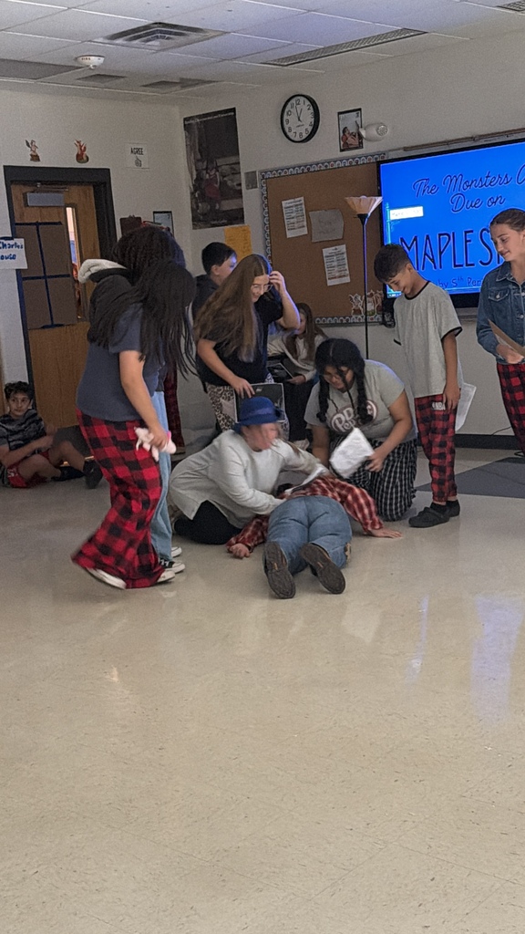 Ms. Escorcia's  classes read part of a “Twilight Zone” script. 5th period, in particular, enjoyed it so much, they staged a small play production of the excerpt to perform for Ms. Fernandez's 5th period class!