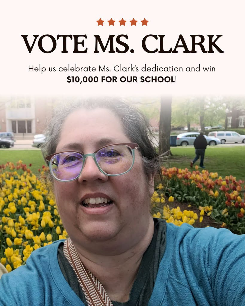 Vote Ms. Clark Bubbl'R Teacher of the Year