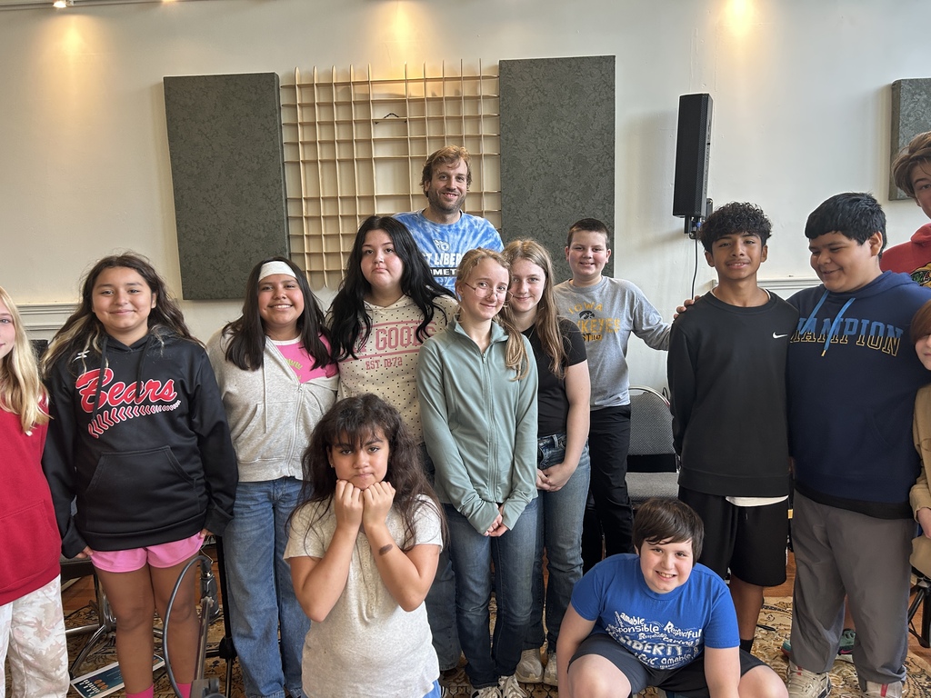 6th grade Music Enrichment class recorded an original spooky song at the Vault recording studio in West Liberty!