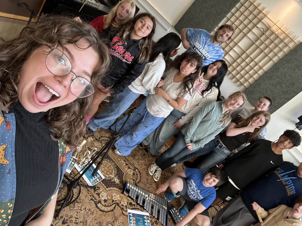 6th grade Music Enrichment class recorded an original spooky song at the Vault recording studio in West Liberty!