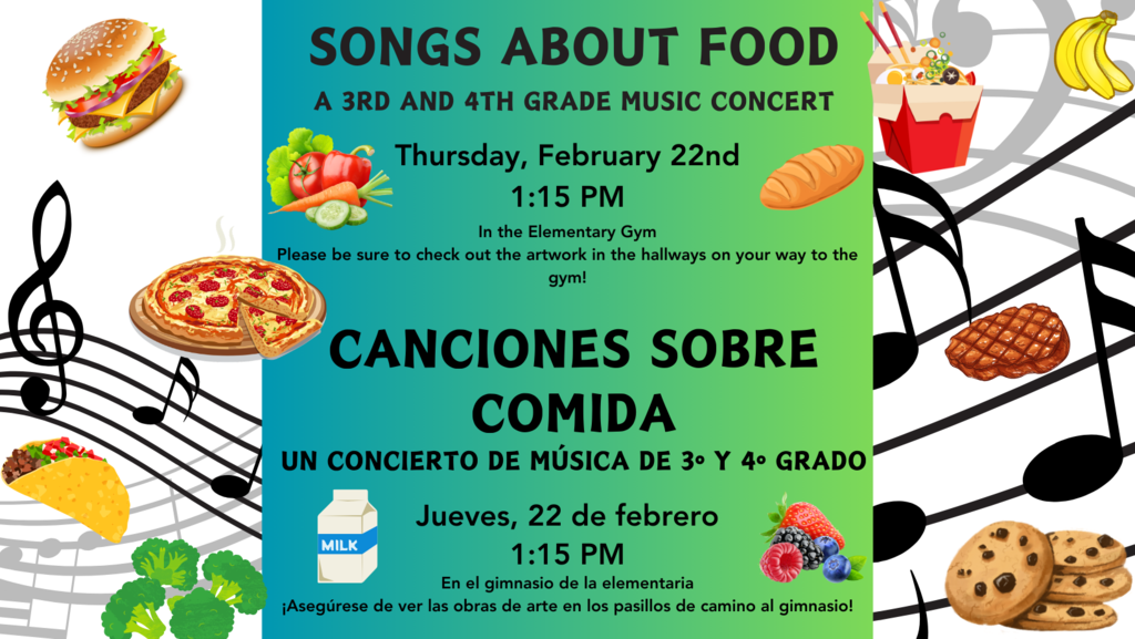 Songs About Food - A 3rd and 4th Grade Music Concert