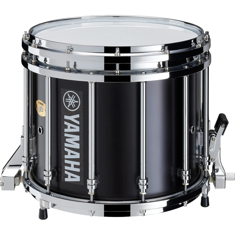 Yamaha SFZ marching snare drum; 14" x 12"; Black Forest; Chrome Hardware; with heads