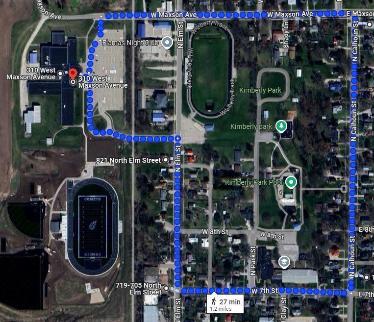 Homecoming Parade Route