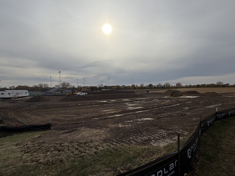 Indoor facility dirt work