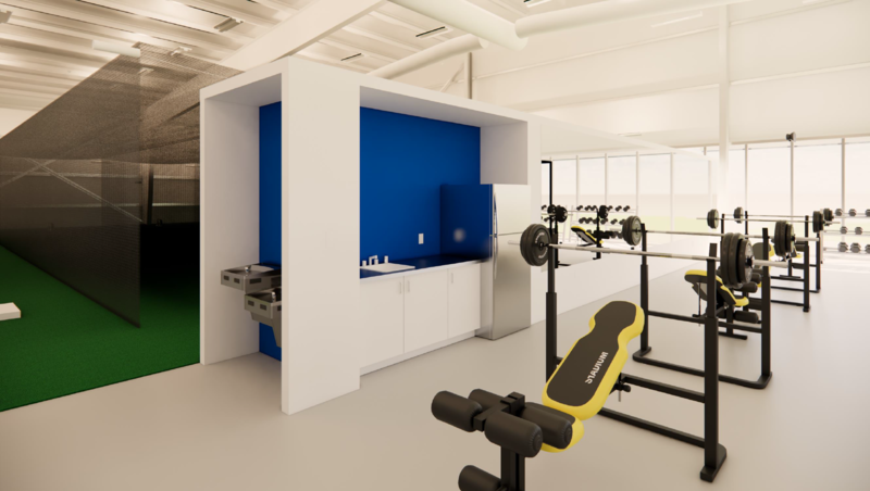 Weight Room Side of Devider