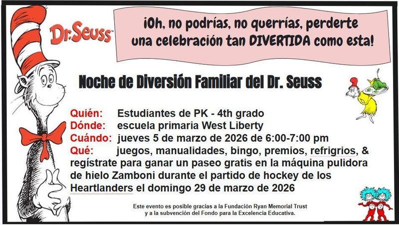 Noche De Diversion Familiar de Dr. Seuss