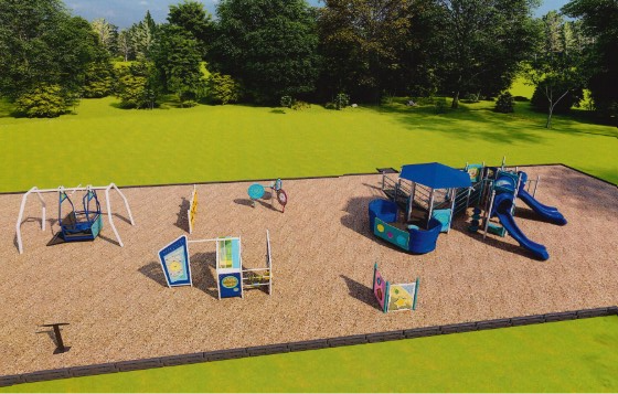 Elementary Inclusive Playground rendering