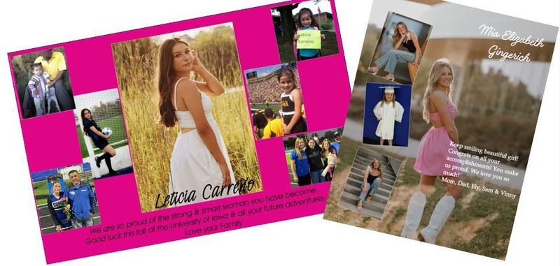 Senior Recognition ad examples 