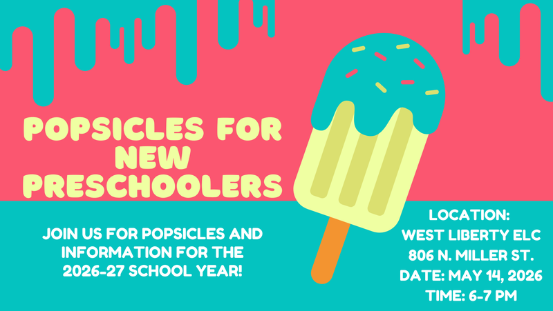 Popsicles for New Preschoolers - May 14th at 6:00 pm