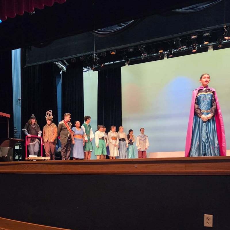 Frozen Jr Dress rehearsal