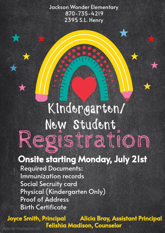 Kindergarten/New Student Registration