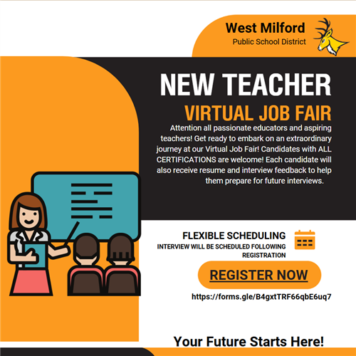 New Teacher Virtual Job Fair