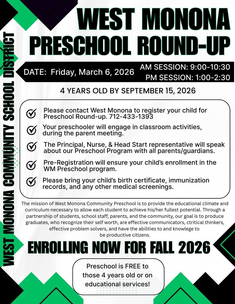 Preschool Round-up Flyer