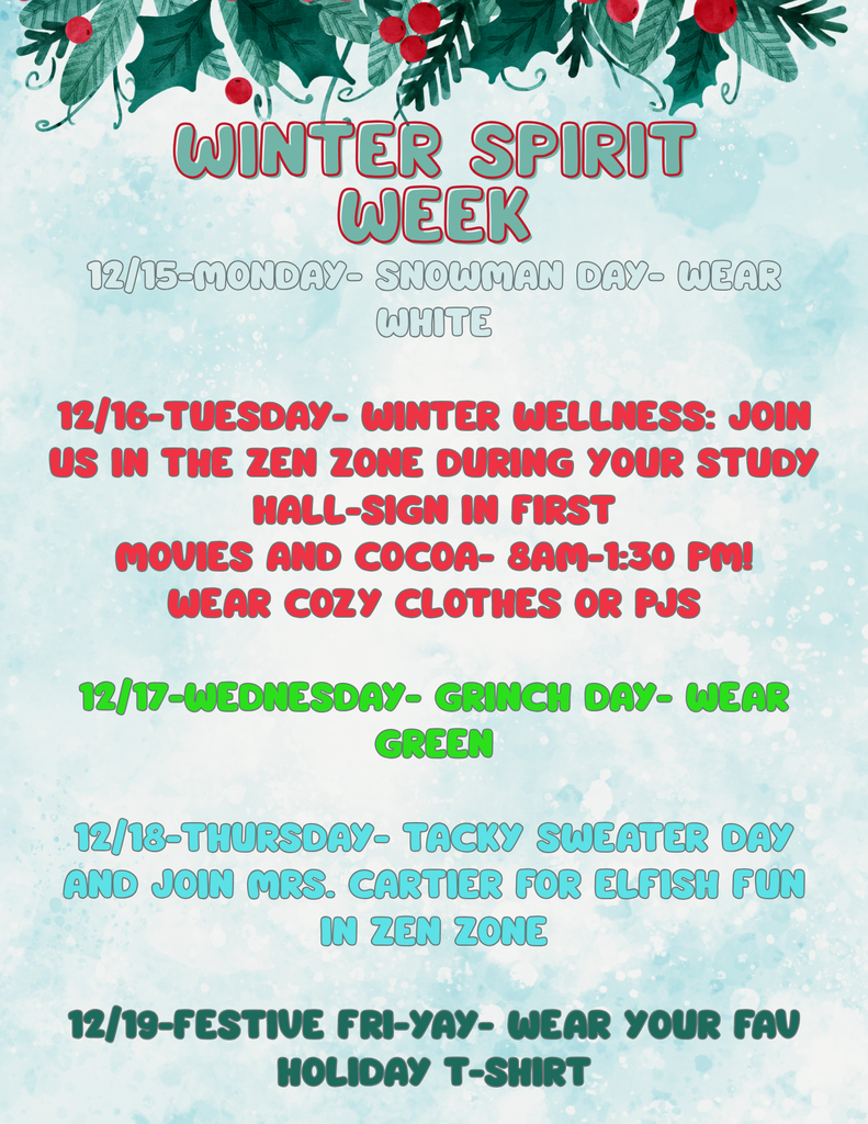 Winter Spirit Week
