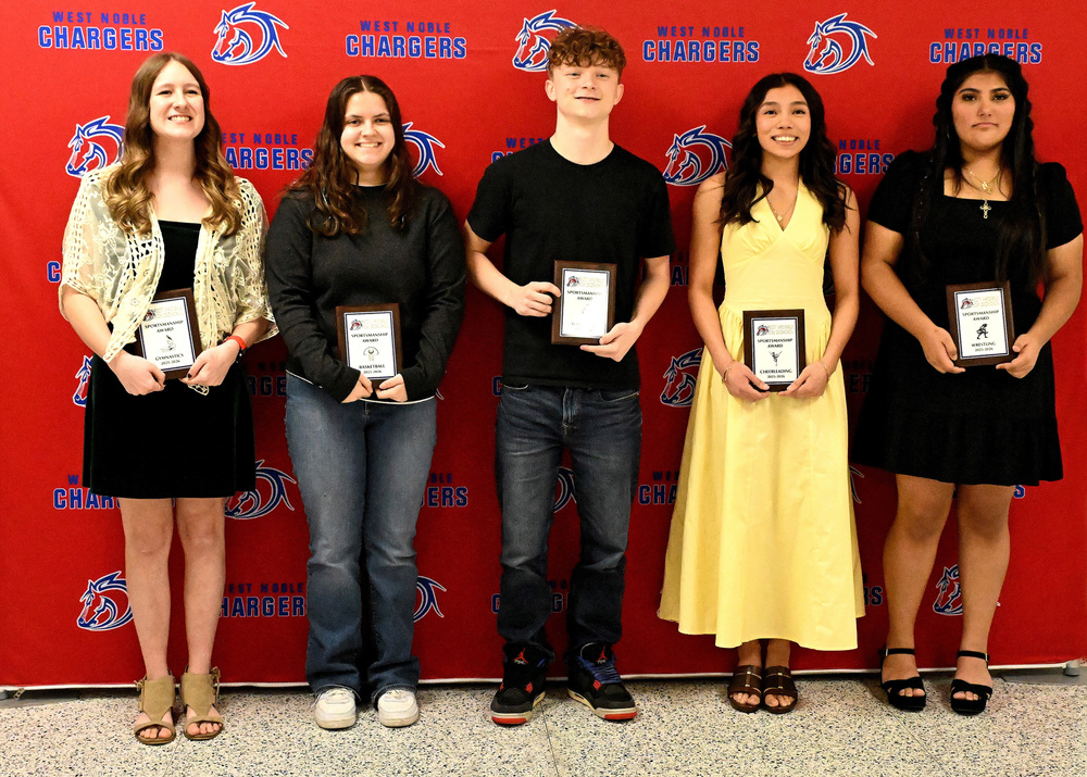 west noble sportsmanship athletes for winter