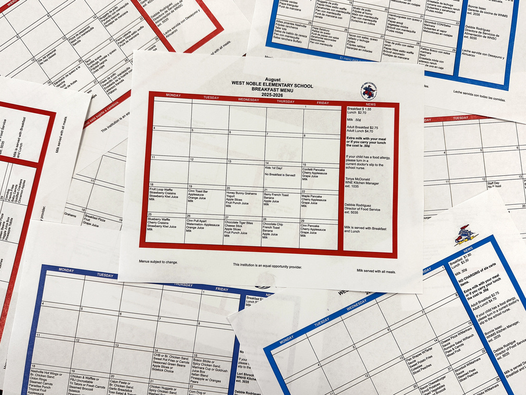 menus
