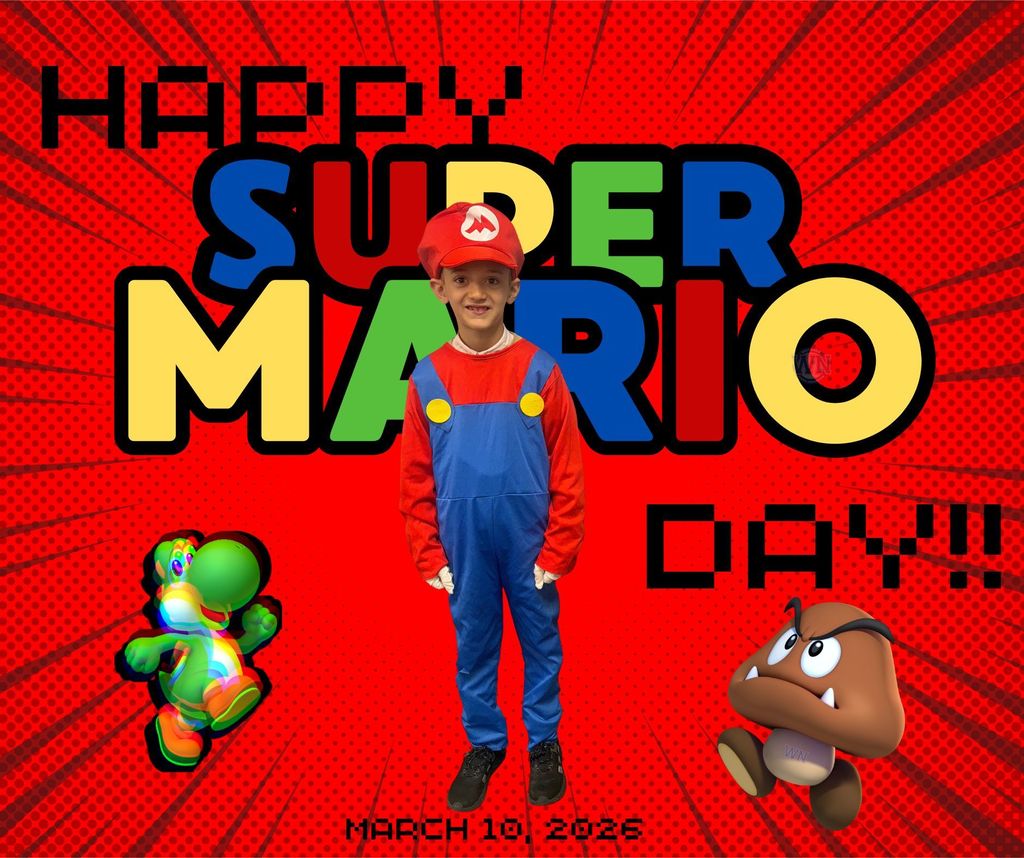 super mario brothers day graphic