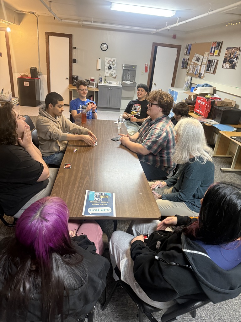 turning point students playing cards