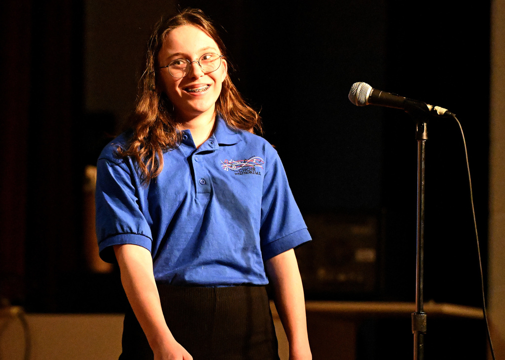choir students singing