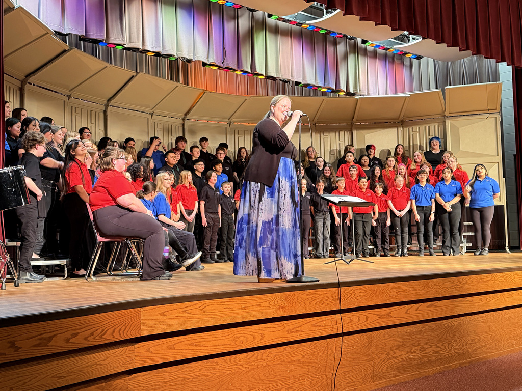 choir students singing