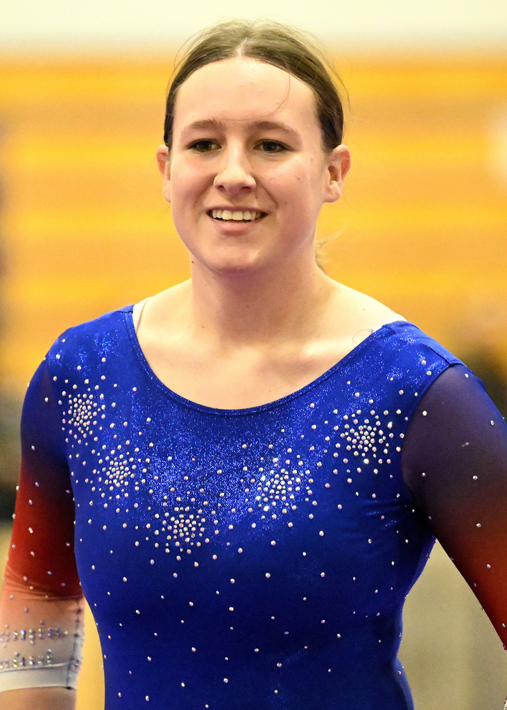 neveah patrick competes in gymnastics