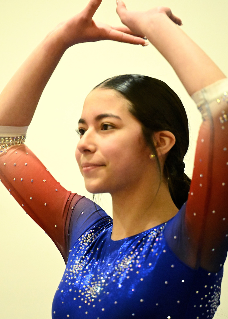 allie haro competes in gymnastics