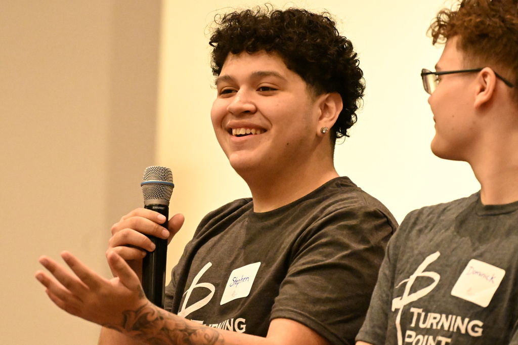 stephen speaking at night of hope