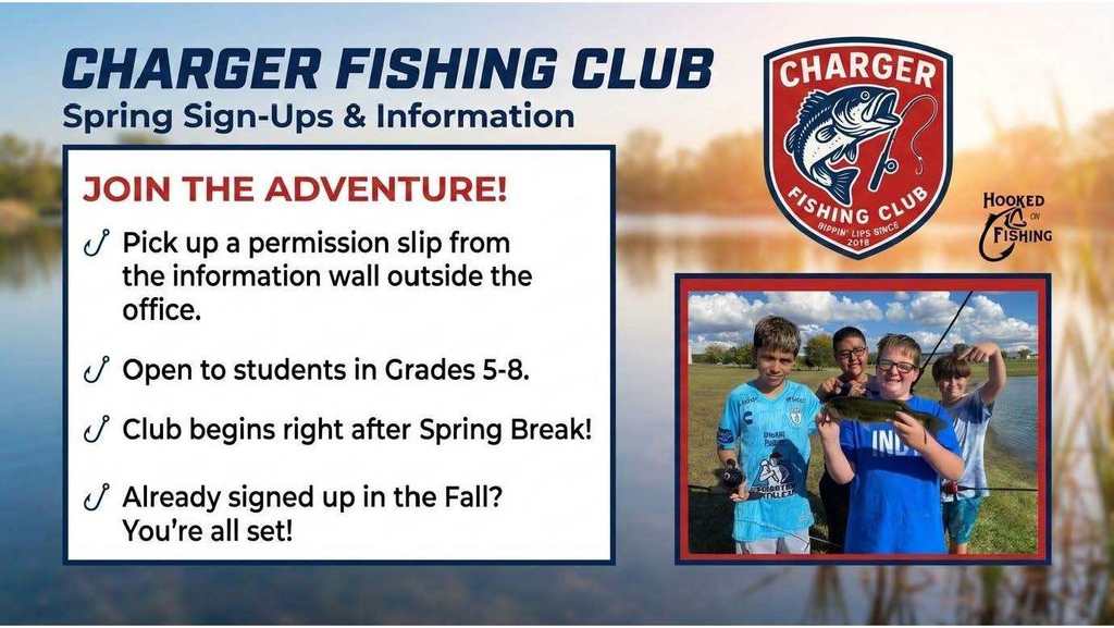 charger fishing club signups