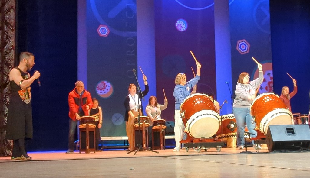 west noble students at taiko project