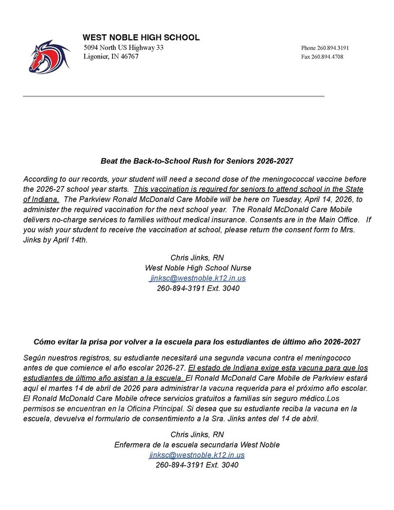 vaccination form for west noble seniors