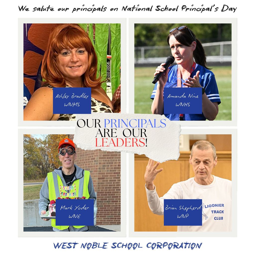 school principal day graphic with four people in it