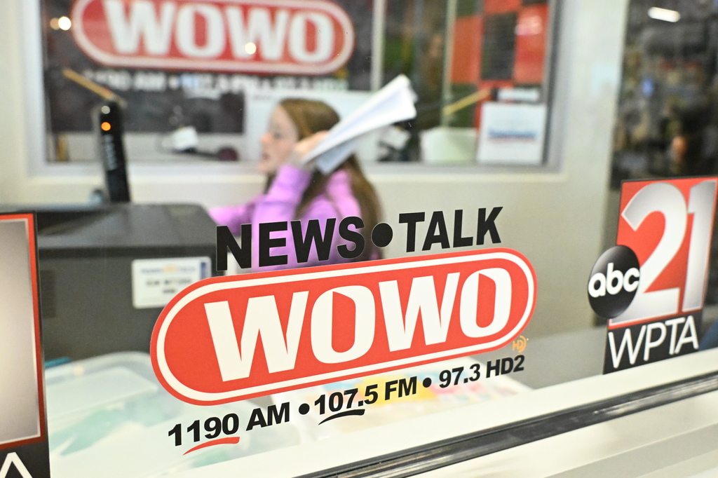 a girl working in a radio station at JA BizTown