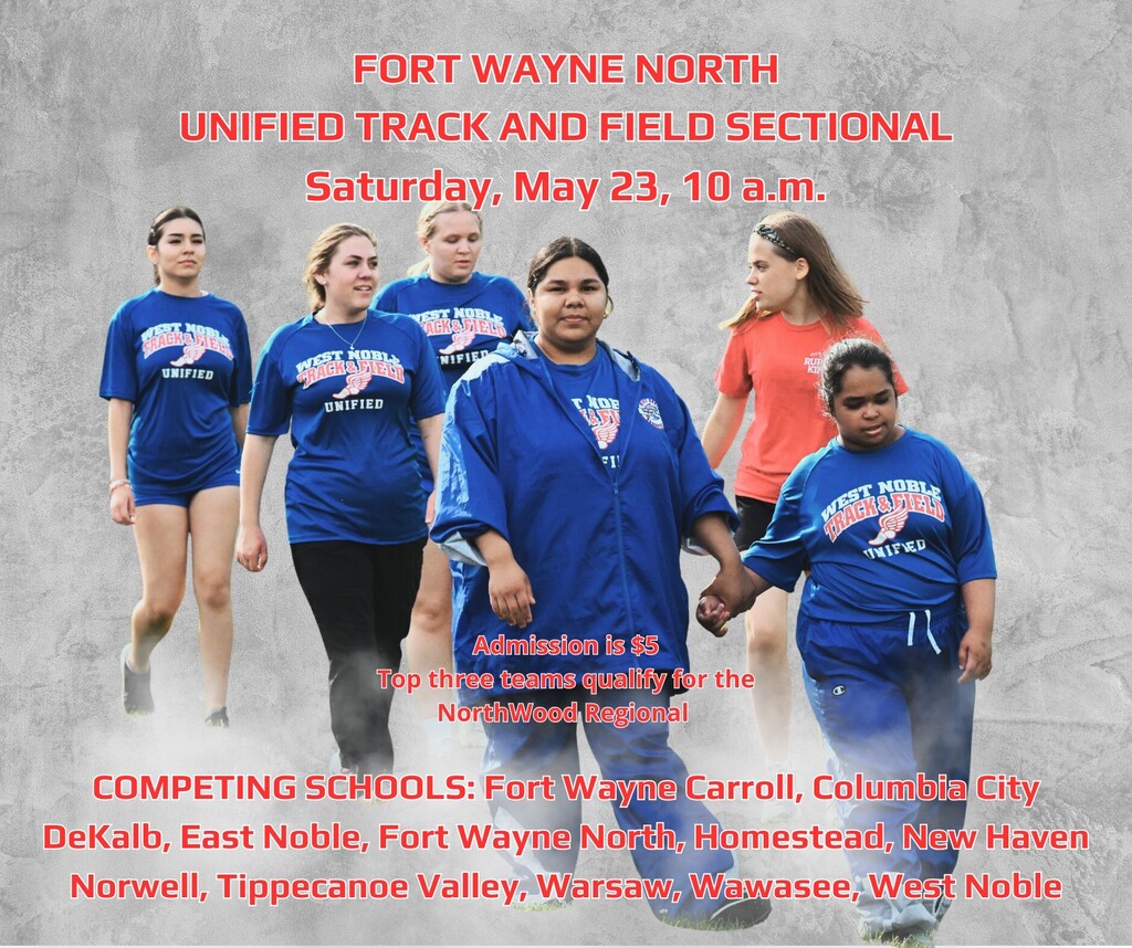 unified track and field tournament placard