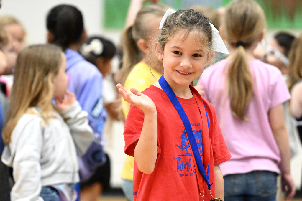 kids at an awards program
